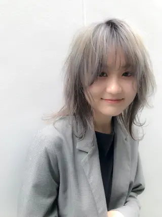 ミディアム カラー 髪質改善🌟 TAKERUのヘアスタイル