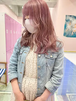 セミロング カラー 店長 小池アキトのヘアスタイル