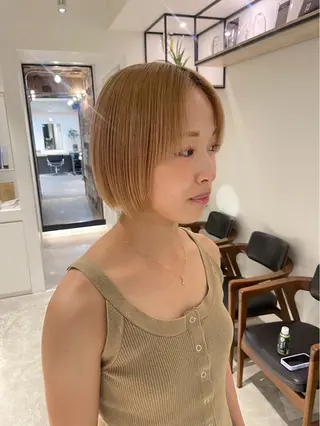 ショート 暖色カラー 奥村陽花のヘアスタイル