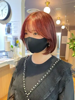 ショート カラー くがれいじ 梅田/ショート/ボブのヘアスタイル