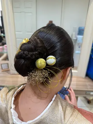 セミロング ヘアアレンジ 韓国ヘアメイク🎀/ 縮毛矯正✨山本媛香のヘアスタイル