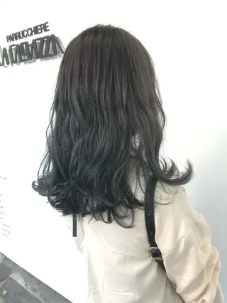 ミディアム カラー 東條 克義のヘアスタイル