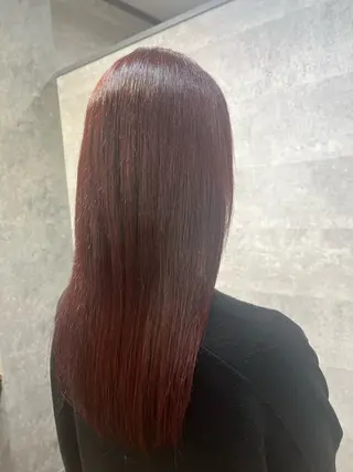 ロング カラー 紫音 cutwells郡山のヘアスタイル