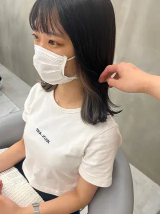 ミディアム カラー ✨縮毛矯正✨レイヤー ホウダカズヒロのヘアスタイル