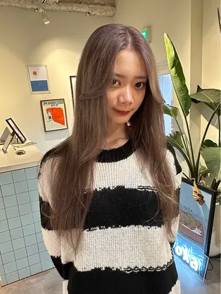ロング カラー HANAME 原宿美容室のヘアスタイル