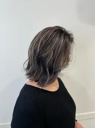 ミディアム カラー メンズ特化 パーマ/オザワのヘアスタイル