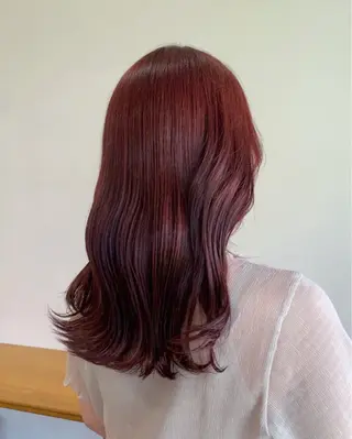 セミロング カラー ヘアアレンジ 山口 樹里のヘアスタイル