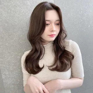 セミロング 山本翔一郎 韓国顔周りレイヤーのヘアスタイル