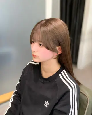 ロング 🎀韓国風顔周り× 透明感/梅田/アリサのヘアスタイル