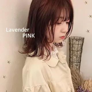 ミディアム カラー 市川 千夏のヘアスタイル