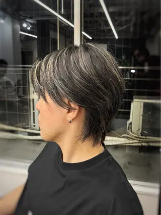 ショート カラー パーマ ヘアアレンジ メンズ 💎髪質改善特化💎 RUITOのヘアスタイル