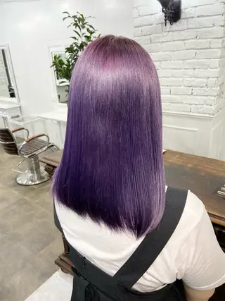 セミロング カラー 札幌ブリーチカラー/ ダブルカラー/ドイのヘアスタイル