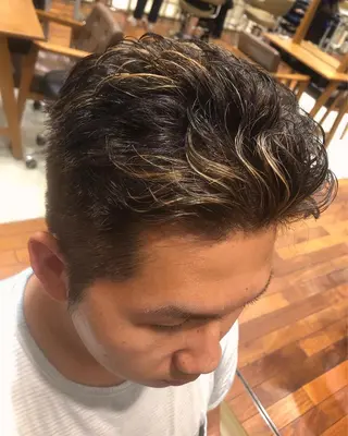カラー メンズ 髪質改善⭐️ 桜場のヘアスタイル