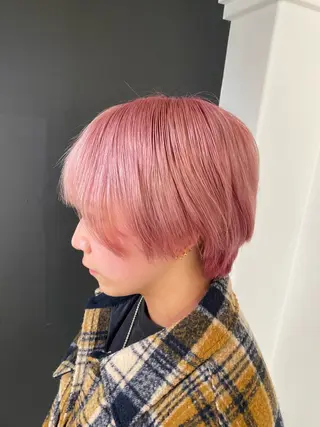ショート カラー KOGA／ パーマモデル募集のヘアスタイル