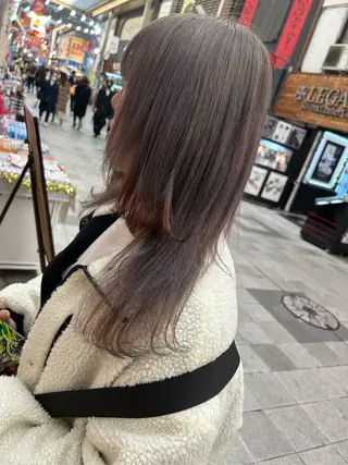 ミディアム カラー ヘアアレンジ 今村公介 ブリーチ特化、派手髪のヘアスタイル
