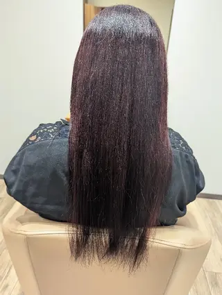 ロング カラー 桑原 彩花のヘアスタイル