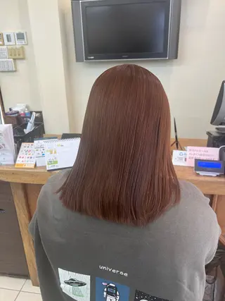 ミディアム カラー 渡邊晴日/ ヘアカラー/髪質改善のヘアスタイル