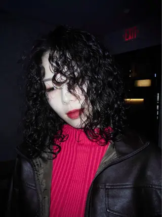 ミディアム カラー パーマ marino マリノのヘアスタイル