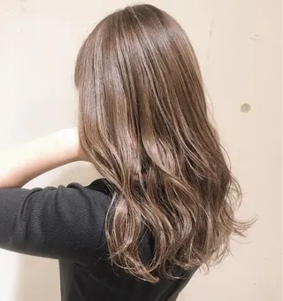 セミロング カラー パーマ ヘアアレンジ 【ツヤ髪美容師】 ツダケイスケのヘアスタイル