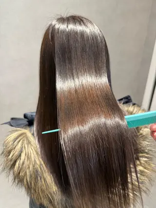 ロング カラー パーマ インナーカラー/ ストレート/奥野洸也のヘアスタイル