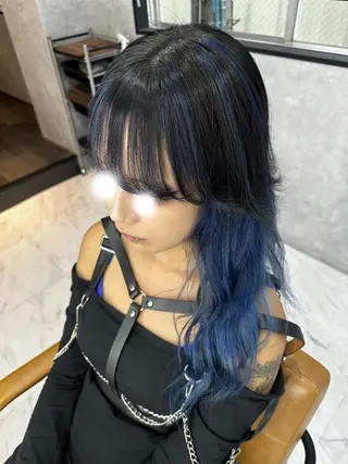 ロング カラー Mayo/ダブルカラ メンズカット/カラーのヘアスタイル