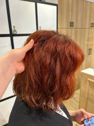 ミディアム 梅沢 優羽のヘアスタイル