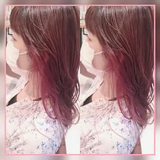 カラー ロング 田中 孝征のヘアスタイル