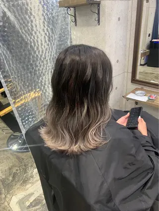 セミロング 韓国パーマ 美容師 和田爽良のヘアスタイル