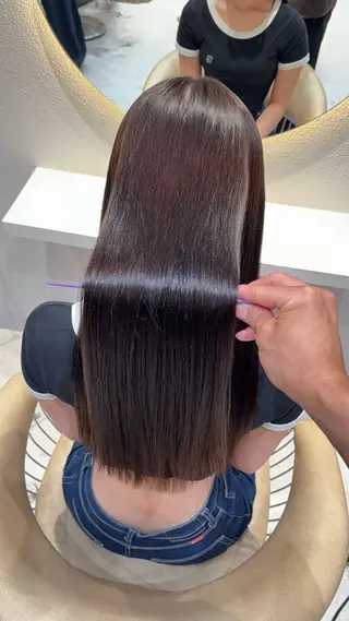 ロング カラー 縮毛矯正✨🫧 レイヤー川村利幸のヘアスタイル