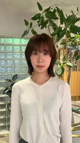 ミディアム カラー 河村 雛花のヘアスタイル