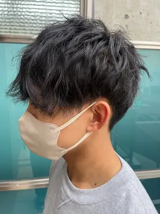 ショート パーマ メンズ 久木原 ゆりのヘアスタイル