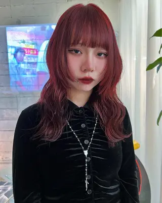 セミロング カラー 圧倒的デザイン力 店長🎨RENAのヘアスタイル