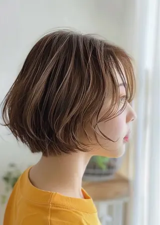 ショート カラー ヘアアレンジ MODE K's laviebelleのヘアスタイル
