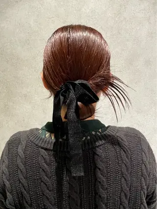 ヘアアレンジ yumemiレイヤー ‎✴︎ 透明感カラーのヘアスタイル