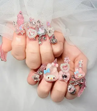 ロング カラー yuna ユナのネイルデザイン