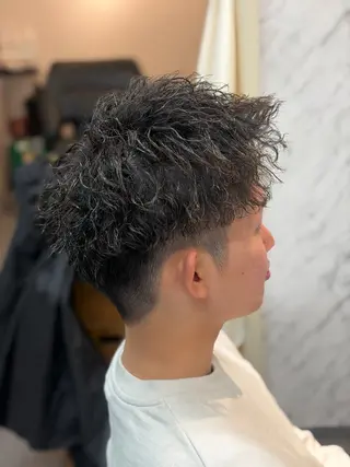 パーマ メンズ メンズ特化/パーマ/ フェードWATARUのヘアスタイル