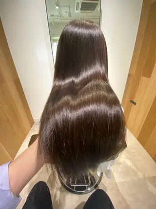 セミロング 髪質改善・縮毛矯正/ 下村陽平のヘアスタイル