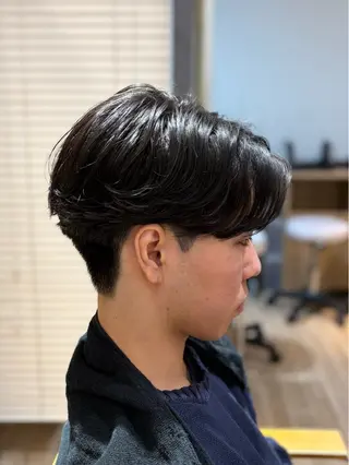 パーマ メンズ メンズカット/センタ ーパート /マミヤのヘアスタイル