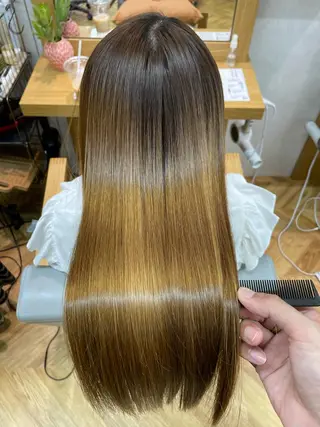 ロング カラー パーマ 髪質改善🌸縮毛矯正 専門家💖後藤のヘアスタイル