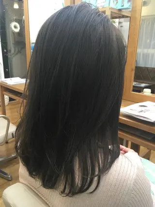 セミロング カラー 新宿/美髪矯正 髪質改善/韓国風山本のヘアスタイル