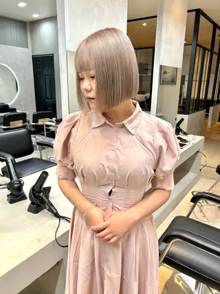 ミディアム カラー 一ノ瀬 暁のヘアスタイル