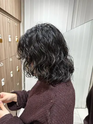 ミディアム パーマ ブリーチパーマ 🎀Rumiのヘアスタイル