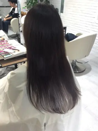 ロング カラー 金子 富士のヘアスタイル