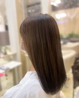 ロング カラー 大西 七海のヘアスタイル