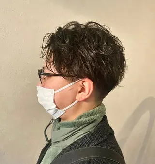 ミディアム パーマ メンズ 🌿ガクト 🌿艶髪透明感のヘアスタイル