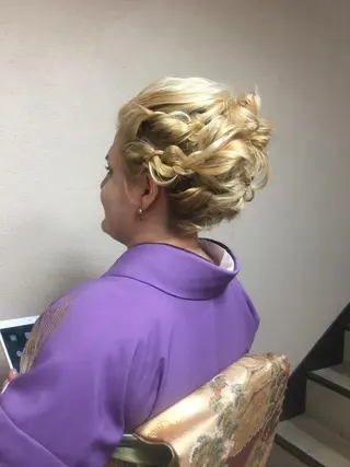 ミディアム ヘアアレンジ G LUX 清水のマツエク・マツパデザイン