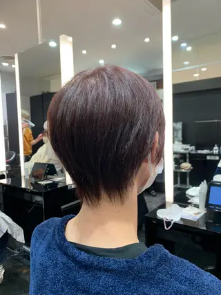 ショート メンズ 艶髪/白髪ぼかし ヘッドスパ/大野結菜のヘアスタイル