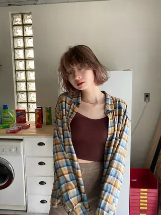 ミディアム カラー レイヤー特化🪽 yuka【高円寺】のヘアスタイル