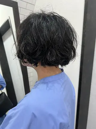 ショート 紙屋町ショート /ボブ　パーマ河内蓮のヘアスタイル