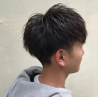 カラー パーマ メンズ 髪質改善🫧ベージュ 椙山 響のヘアスタイル